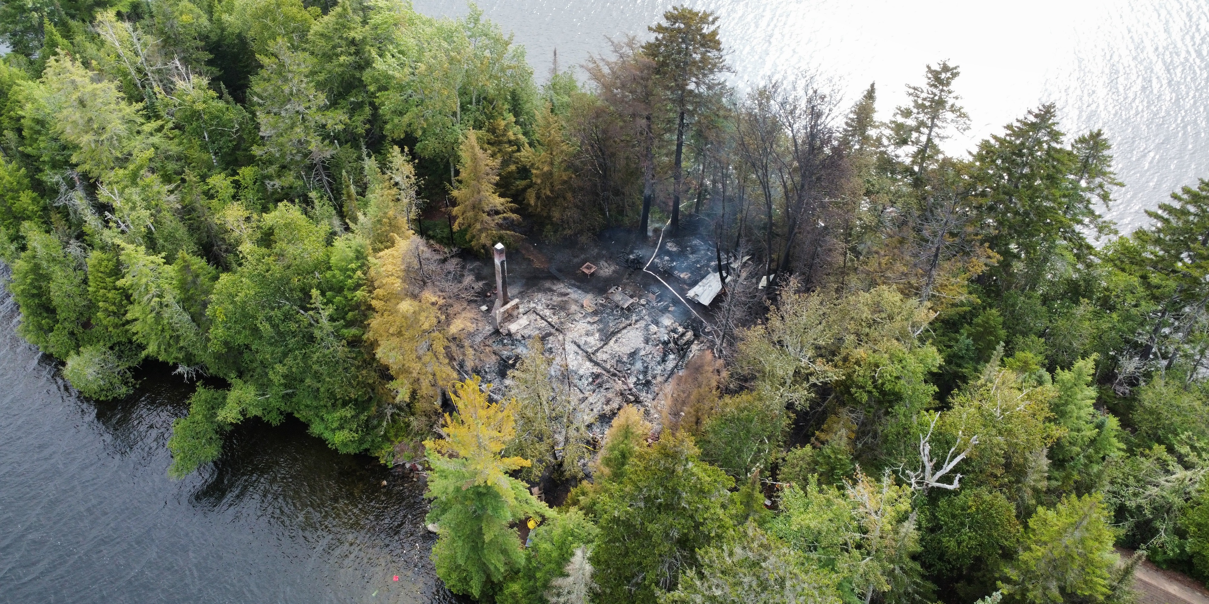 Maine Island Cabin: The Fire