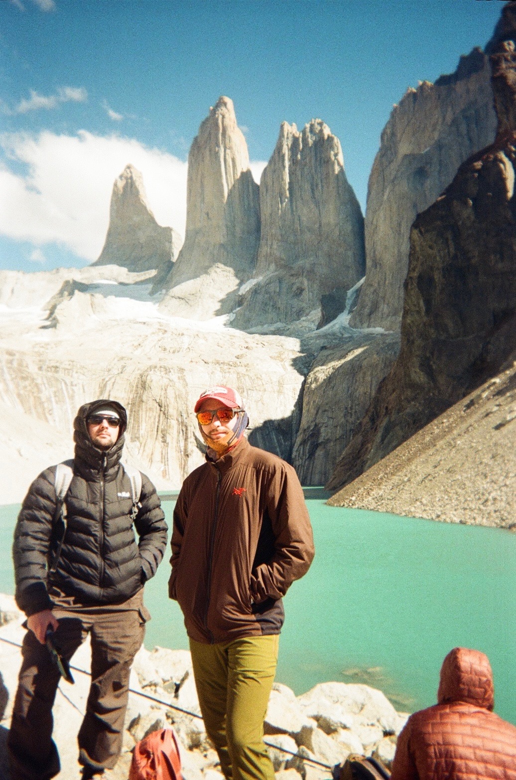 Hiking to the base of Torres del Paine in Patagonia